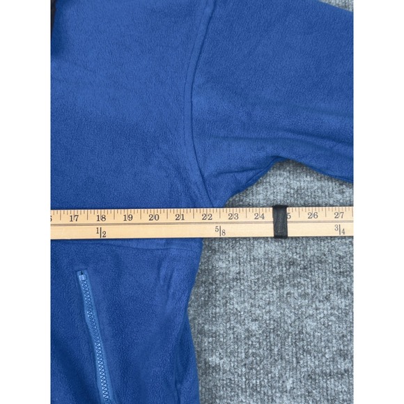 Columbia Blue Fleece Zip Jacket Youth 18/20 Vintage Outdoor Full Zip Warm - Picture 7 of 16
